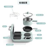 小熊（Bear） DSL-C10M1 多用途早餐机 三明治机+煎盘+煮锅 不粘涂层 煮锅1.3L 1500W (单位:台） 浅绿色