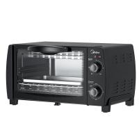 美的（Midea） 电烤箱 多功能家用 迷你小烤箱 PT1012 10L 1台/箱 (单位:台) 耀石黑
