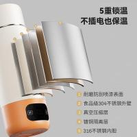 摩动（modong） MD-BW01B 便携式烧水壶 600ml（单位：台）米白色