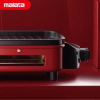 万利达（Malata） WLD-K117 双用煎烤炉 1500W 红色（单位：台）