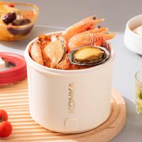康佳（KONKA） KDZG-0866-M 电煮锅 0.8L 白色机身红色锅盖 (单位:台)