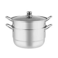 皖亭 WT-ZG-002 二层臻选多用蒸锅 26CM (单位: 个)银色