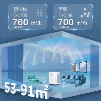 霍尼韦尔（Honeywell） KJ760F-P22W 空气净化器 净化方式过滤式 87W 适用面积91㎡ (单位:台） 白色