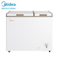 美的（Midea） BCD-202DKM(E) 双温卧式冰柜 202升 定频直冷一级（单位：台）白色