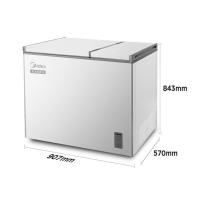 美的（Midea） BCD-210DKEM(E) 卧式顶开门冰柜210L (单位:台)