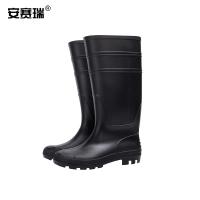 安赛瑞 高筒雨鞋 PVC塑胶 13815 43码 (单位:1双) 黑色