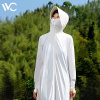 VVC 夏季长款专业防晒衣 VGA3S161 胸围103cm衣长114cm袖长64cm (单位:件) 冰川白