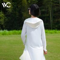 VVC 夏季长款专业防晒衣 VGA3S161 胸围103cm衣长114cm袖长64cm (单位:件) 冰川白