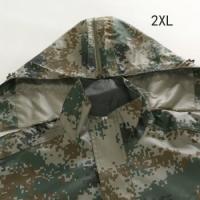 鸣固 迷彩连体 雨衣 2XL 绿色（单位：件）