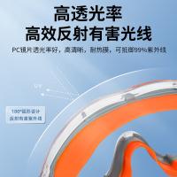 百舸 全封闭工业切割防风防护眼镜 护目镜 PC聚碳酸酯镜片 （单位:个） 橙色
