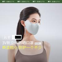 蕉下 AL83424 小颜护眼角防晒口罩 尺码F码 （单位：个） 奶霜紫