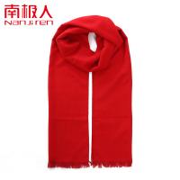 南极人（NanJiren）短须款红围巾年会冬季中国红女士围巾180*30cm（单位：条）