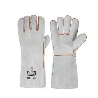 贸正（MAOZHENG） MZ-DH35 加长双层翻毛皮电焊劳保手套 35cm (单位:组)