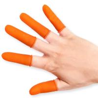 伏兴 FX562 一次性乳胶手套耐磨防滑点钞带麻点 大号 100只/组 （单位：组）橘色
