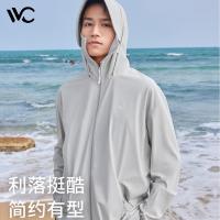 VVC 冰皮男士防晒衣 VBA3S168 L码 (单位:件) 浅灰色