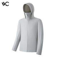 VVC 冰皮男士防晒衣 VBA3S168 XL码 (单位:件) 浅灰色