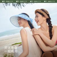 蕉下 纭际系列 TS55024 女士贝壳防晒帽 F码 帽围周长55-58cm（单位：顶） 漆夜黑