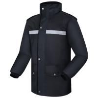 龙仕康 LSK-Y75 XXL 合适身高175-180cm 可拆卸双帽檐 分体式雨衣雨裤套装（单位：套）黑色