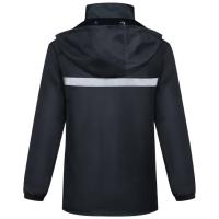 龙仕康 LSK-Y75 XXL 合适身高175-180cm 可拆卸双帽檐 分体式雨衣雨裤套装（单位：套）黑色