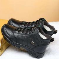 卡帝乐鳄鱼 9322 冬季男高帮棉鞋劳保鞋 40码 (单位: 双)黑色  款式随机