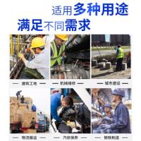 鸣固 点珠防滑耐磨 劳保手套 12双 蓝色（单位：包）