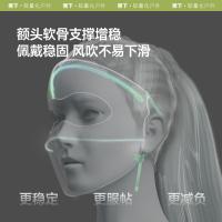 蕉下 AL34124 帽檐款护颈防晒面罩 均码(单位：个) 蓝烟灰