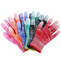 熙布集 DZ0018 PU涂指条纹手套 22*9.5(±0.5)cm (单位:双)颜色随机 可定制logo  起订量500双