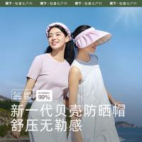 蕉下 纭际系列贝壳 女士户外防晒空顶帽 均码108g（单位：顶）青空蓝
