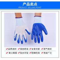 熙布集 白纱丁晴手套 可定制LOGO M0015 22*9.5(±0.5)cm (单位:双) 起订量1000 蓝色