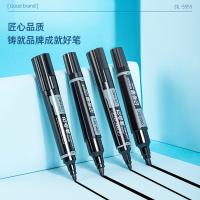 得力（deli）S555大双头记号笔 1.5-6mm 10支/盒（单位：支）黑