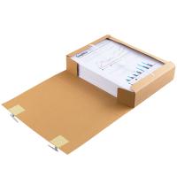 齐心（COMIX） 档案盒 A4 AG-60 218*310*60mm 10个/套 (单位:套) 新老包装随机发货 牛皮纸色
