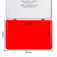 得力（deli） 9893 秒干印台印泥 157ｘ105mm（单位：只）红色
