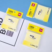 得力（deli） 记事贴 9082 76mm×76mm 12袋/盒 (单位:盒) 黄、粉、蓝、绿颜色随机发货