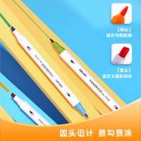 得力（deli） 马克笔 双头 70700-24 包装尺寸178mm*185mm*32mm 产品尺寸165mm*12mm 72盒/箱 (单位:盒) 24色