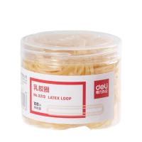 得力（deli）3213乳胶圈(100g/筒)（单位：筒）微黄