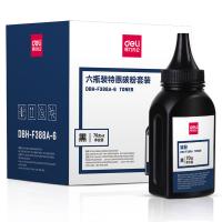 得力（deli） 碳粉套装 DBH-F388A-6 70g/瓶 6瓶/组 (单位:组) 适用惠普 LaserjetLP1007/P1008/P1106/P1108/P1505P1566/P1606/M1120/M1136 黑色