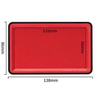 得力（deli） 9864ES 快干印台 外径138x86mm 内径116x66mm 红色 (单位:只)