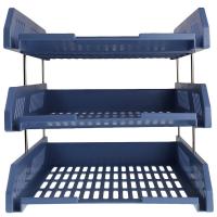 晨光（M&G） 三层文件盘 板片厚实 可拆装支架 ADM94743 330mm*250mm*110mm (单位:个) 蓝色