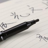 晨光（M&G） MG-2130 小双头记号笔 细头2.0mm 极细头0.5mm  (单位：盒) 黑色