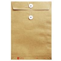 得力（deli）5953牛皮纸档案袋(混浆) 340*240*40mm 10只/包（单位：包）米黄色