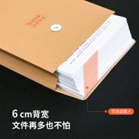 得力（deli） 64101 牛皮纸档案袋 A4  200g-6cm 黄色 10个/包 (单位:包)