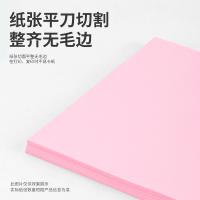 得力（deli） 7757 彩色复印纸 80g-A4-100页/包（单位：包）浅红