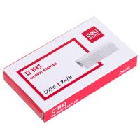 得力（deli） 0027 订书钉 24/8 500枚（单位：盒）银色