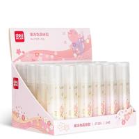 得力（deli） JT105 固体胶 15g 24支/盒 (单位: 盒)樱花系列
