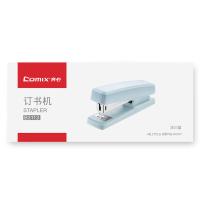 齐心（COMIX） 订书机 B3113 53*33*124mm (单位:个) 适用订书钉:24/6、26/6 冰川蓝