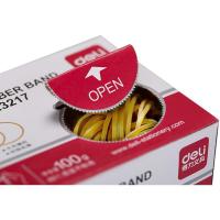 得力（deli） 3217 橡胶圈 100g/盒 （单位：盒） 黄
