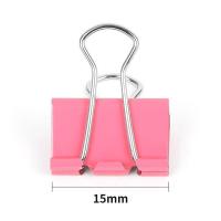 西玛（SIMAA） 19884 15mm  60只彩色 长尾夹（单位：盒）