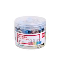 得力（deli） 8555 彩色长尾票夹 19mm 40只/筒(单位：筒)