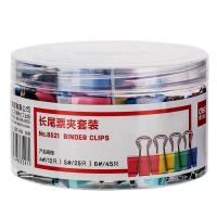 得力（deli） 8521 长尾夹 82只/筒（单位：筒）混色