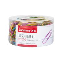 齐心（COMIX） B3509 亮彩回形针 3#(29mm) 120枚/筒（单位：筒）颜色随机